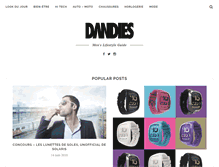 Tablet Screenshot of dandies.fr